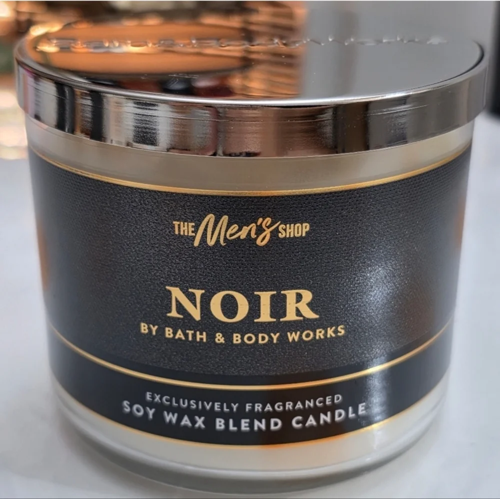 Bath & Body Works Men's Noir 3-Wick Candle NEW RARE / Safe Shipping